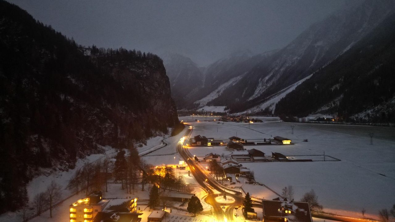 Längenfeld bei Nacht Längenfeld bei Nacht